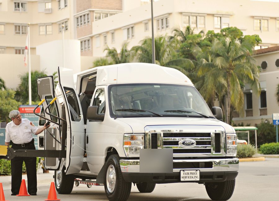 Medical transportation van in Arizona