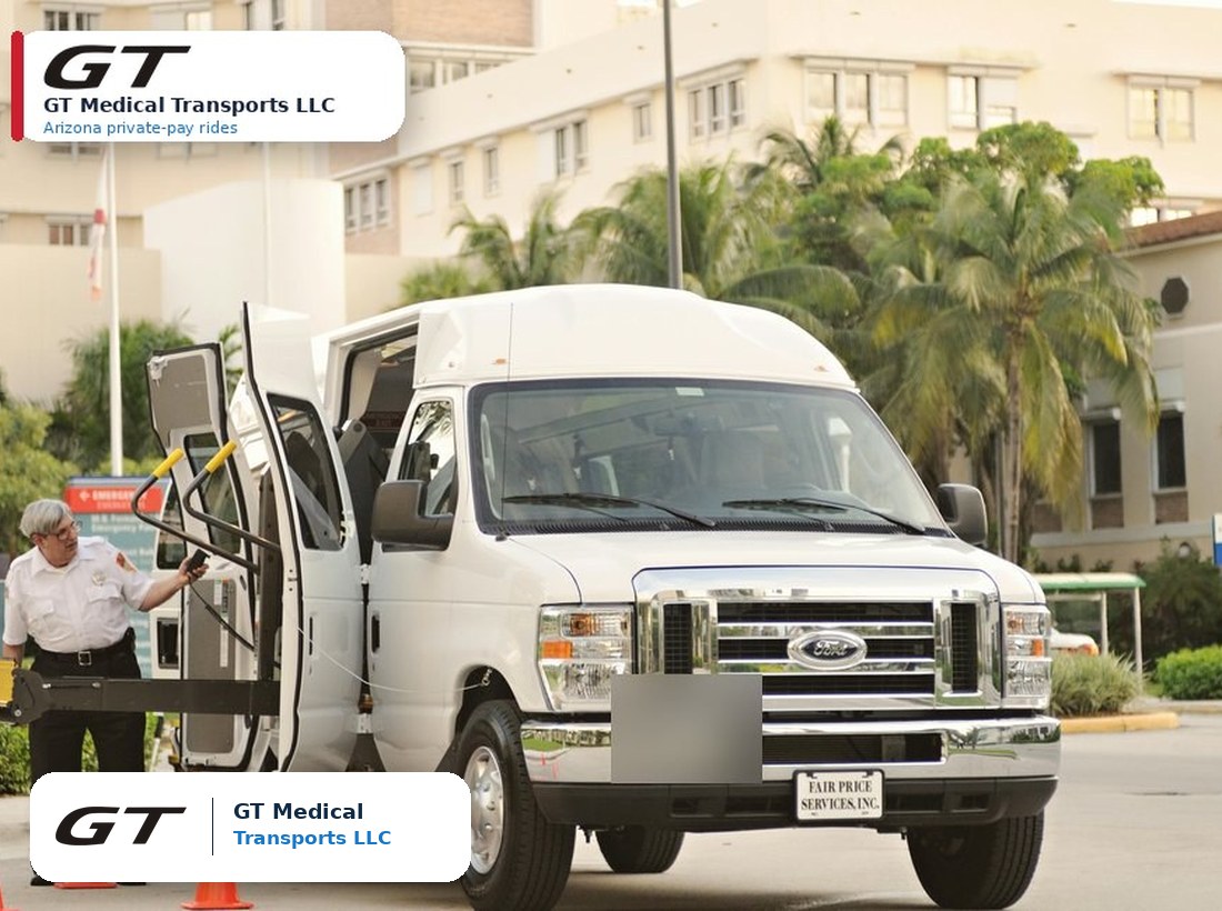 GT Medical Transports LLC vehicle prepared for Arizona NEMT ride service